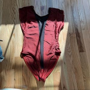 AMERICAN APPAREL MESH CUTOUT BODYSUIT